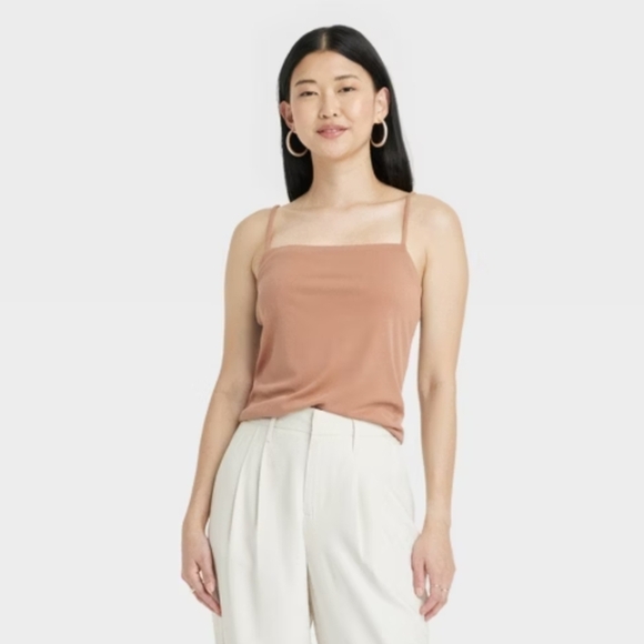 A New Day Women's Slim Fit Sandwash Modal Tank Top Cami - Picture 1 of 6